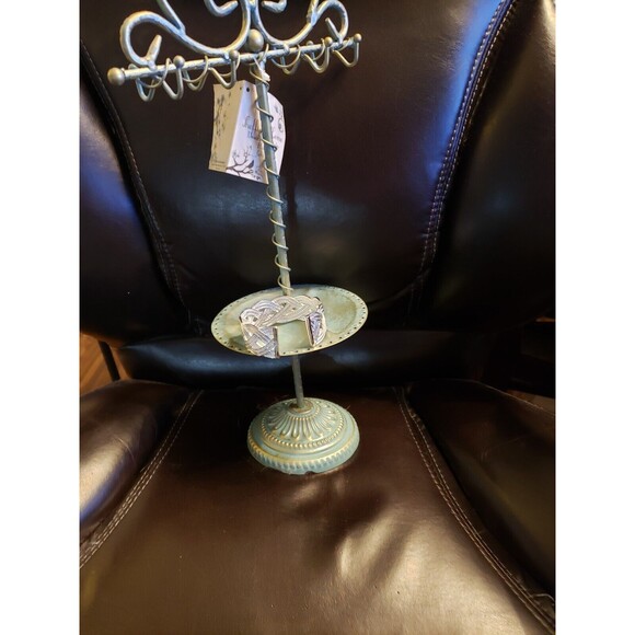 925 Silvery-Plated Copper Geometric Weave Cuff Bracelet Braided - Picture 8 of 8